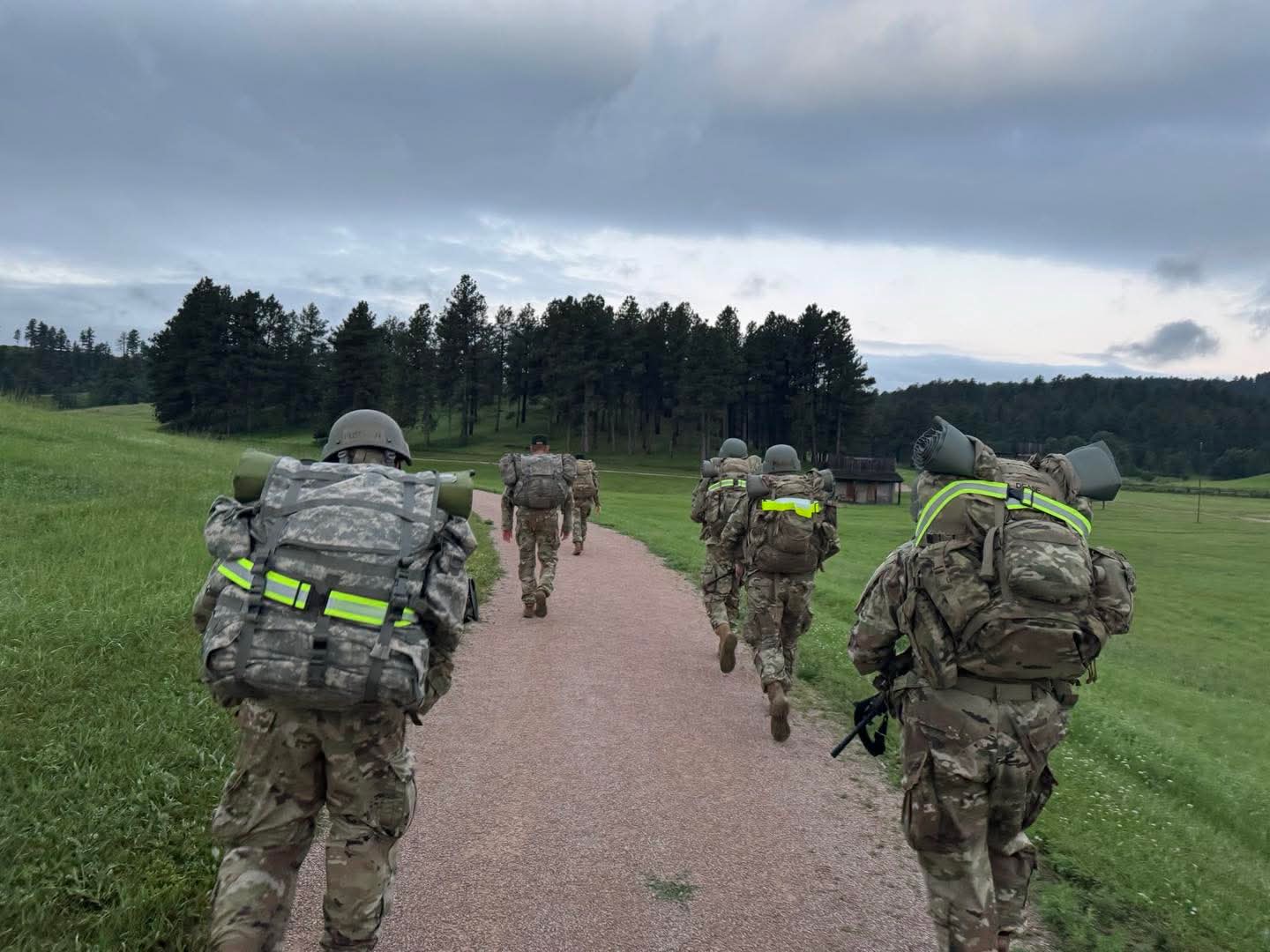 Ruck march at dawn