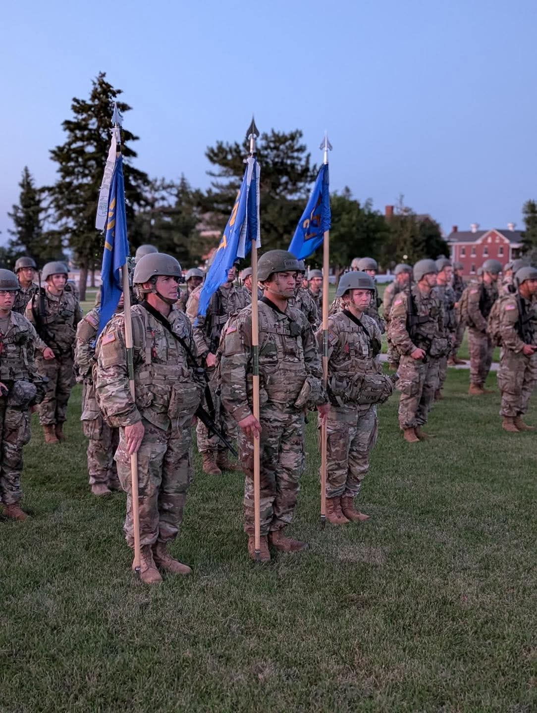 Formation with class guidons